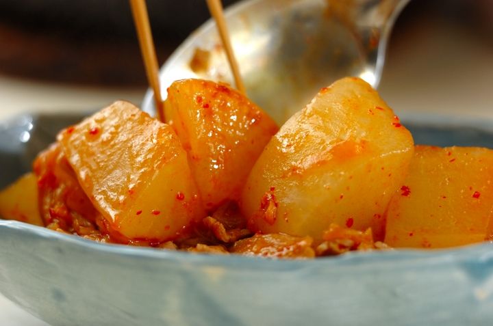 豚肉と大根のキムチ煮の作り方2