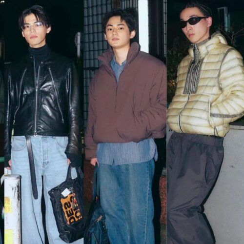 【1週間メンズスナップ】ボトムスの「スカート重ね」がモード！センスの良い若者に学ぶ、冬のマンネリ打破コーデ7選（12/22～12/28）