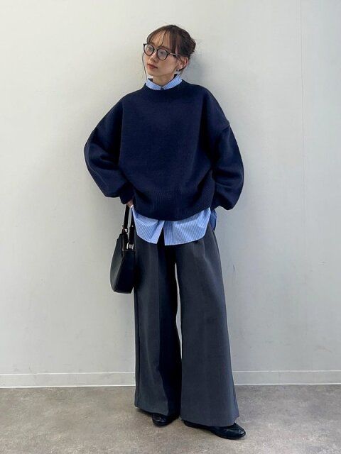 ネイビーニットコーデ5