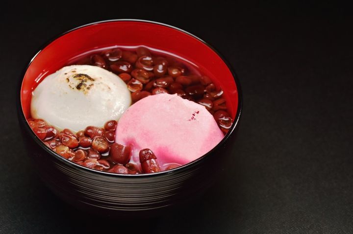 紅白の餅入り 出雲ぜんざいイメージ