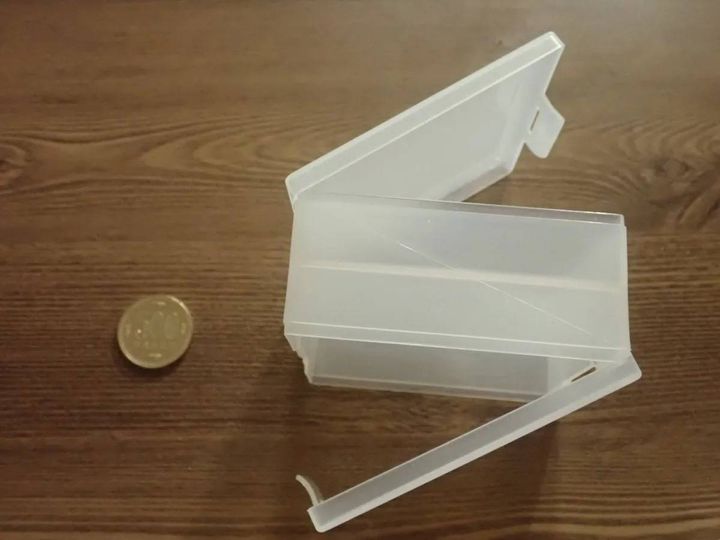 DAISO(ダイソー)：ふせんボックス両面タイプ クリア