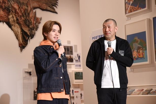 宇野昌磨さん(左)と「大カプコン展」をプロデュースした牧野泰之さん(右) (C)CAPCOM 撮影：ソムタム田井