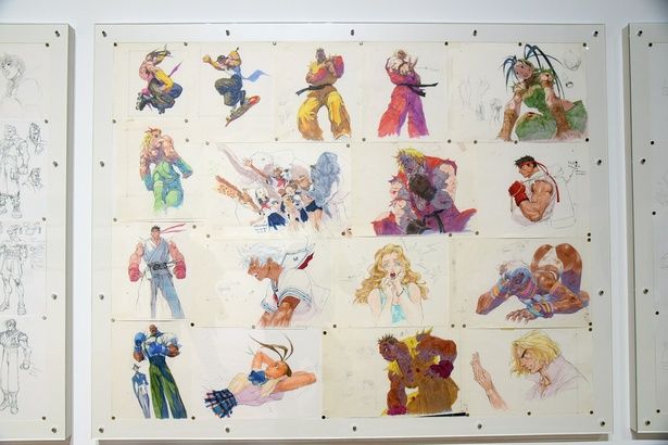  東京会場から公開された手描きのラフスケッチ (C)CAPCOM 撮影：ソムタム田井