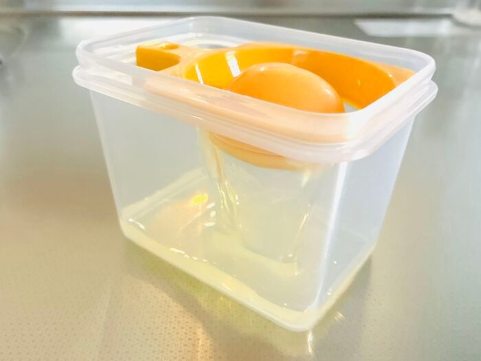 【セリア】入れるだけで感動♡黄身と白身がスルン！白身の使い道は♪