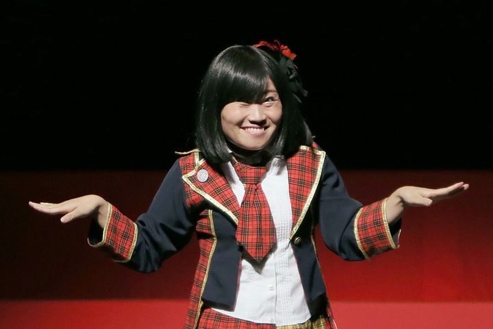 お笑いタレントのキンタロー。さん（撮影：2015年08月、時事）