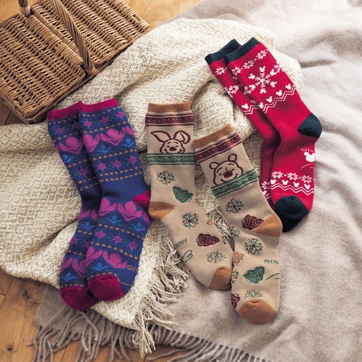 吸湿発熱糸のあったか裏パイルソックス