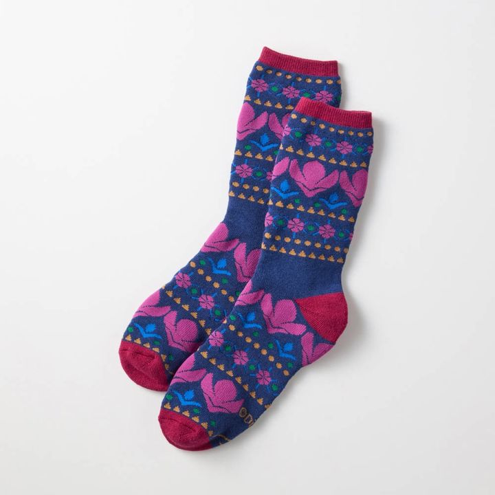 吸湿発熱糸のあったか裏パイルソックス アナ雪