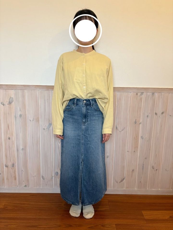 無印良品 婦人 カポック混 二重ガーゼ 長袖ブラウス