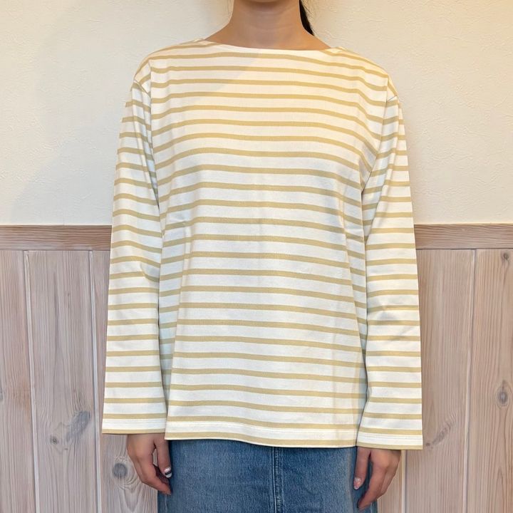 無印良品 婦人 太番手ボートネック長袖Ｔシャツ