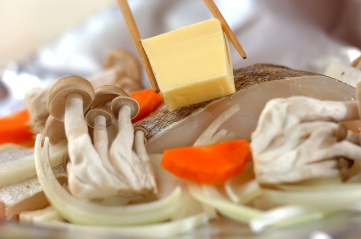 鱈の野菜たっぷり バターホイル焼きの作り方1