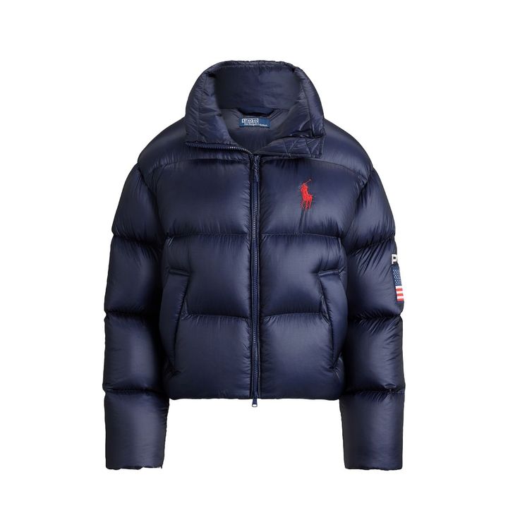 フラッグ ミッドウェイト ダウン パッファー ジャケット ¥97,900／Polo Ralph Lauren（ラルフ ローレン 0120-3274-20） ※店舗限定