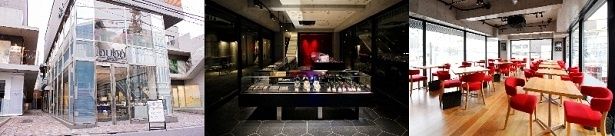 ブボ・バルセロナ 表参道店。2階カフェではイートインも可