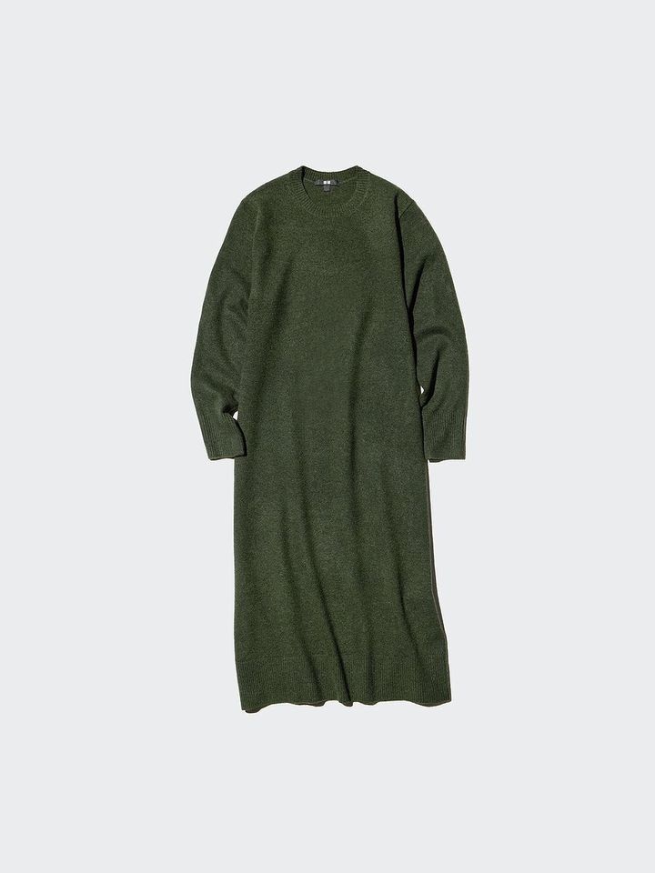 ユニクロのスフレヤーンワンピース