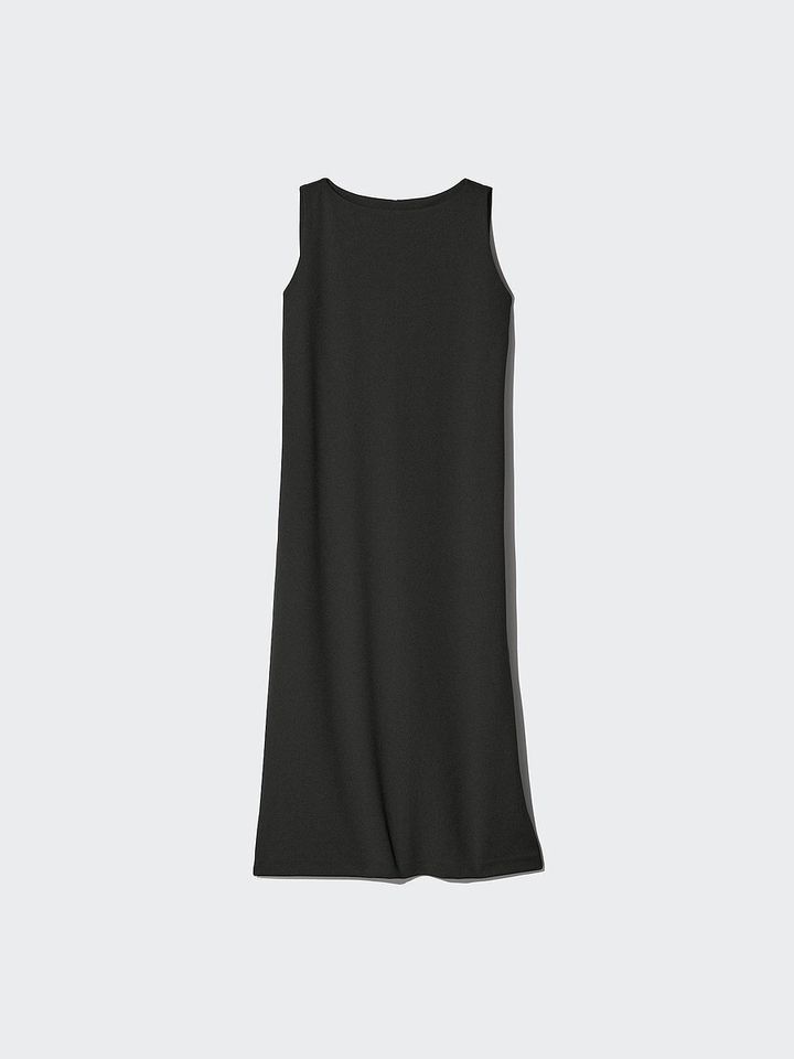 ユニクロのクレープジャージー ワンピース ノースリーブ