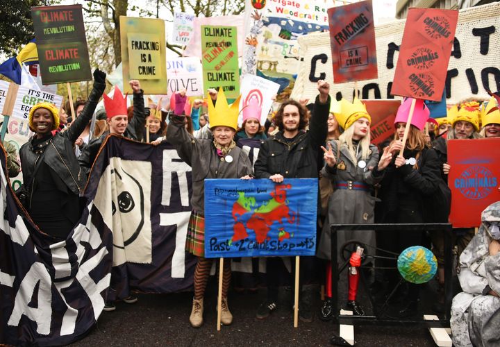 2015年11月29日、COP21の開幕前日に行われたクライメート・マーチにて。