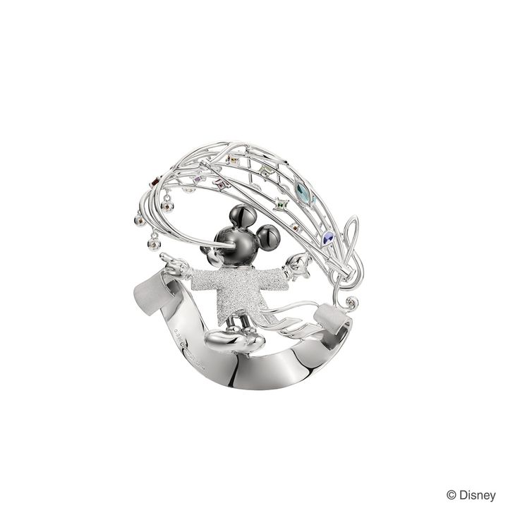 「ミッキー」が指揮者！ブローチ兼ネックレスの2wayジュエリー 裏