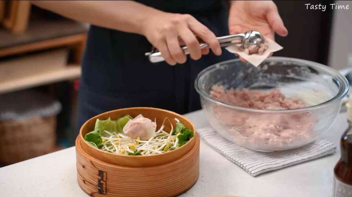 せいろ蒸し調理法：シュウマイ