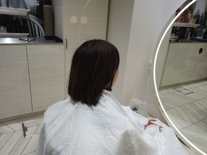 サロントリートメント前の髪質