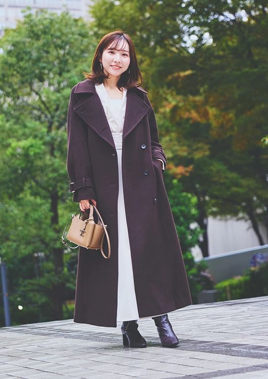 トラッドコート合わせで大人フェミニンコーデ完成♡