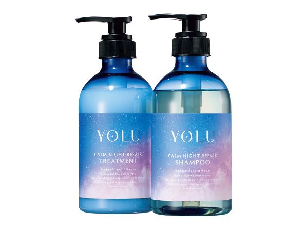 【左】カームナイトリペアトリートメント 【右】カームナイトリペアシャンプー