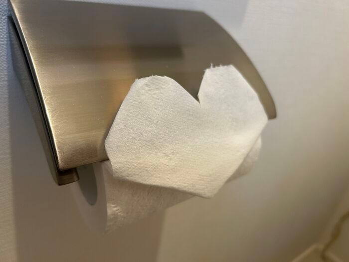 トイレに『ハート折り』を仕込んでみたら→家族の反応がおもしろすぎた。