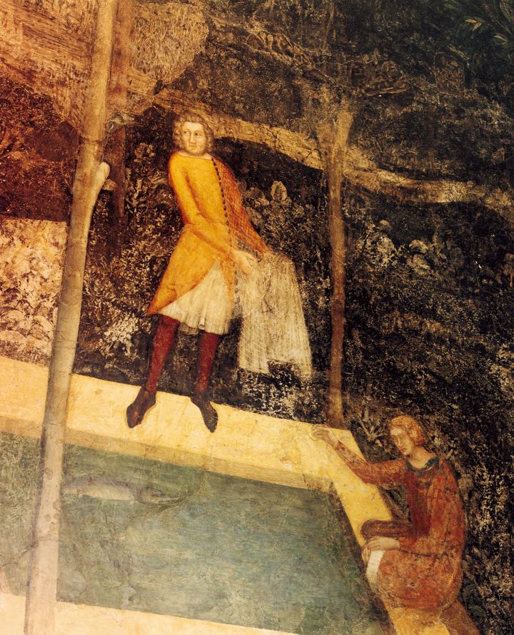 14世紀のマッテオ・ジョヴァネッティによるアヴィニョン教皇庁宮殿のフレスコ画