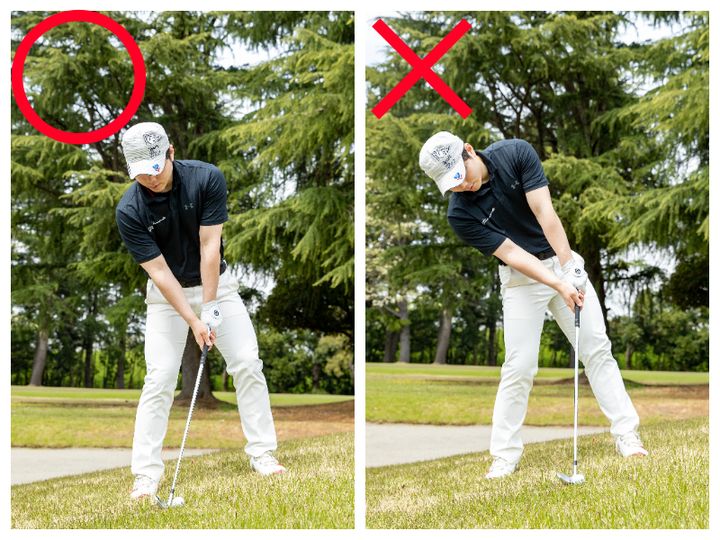 斜面からグリーンに乗せるコツを状況別で解説！あえて曲げるが正解