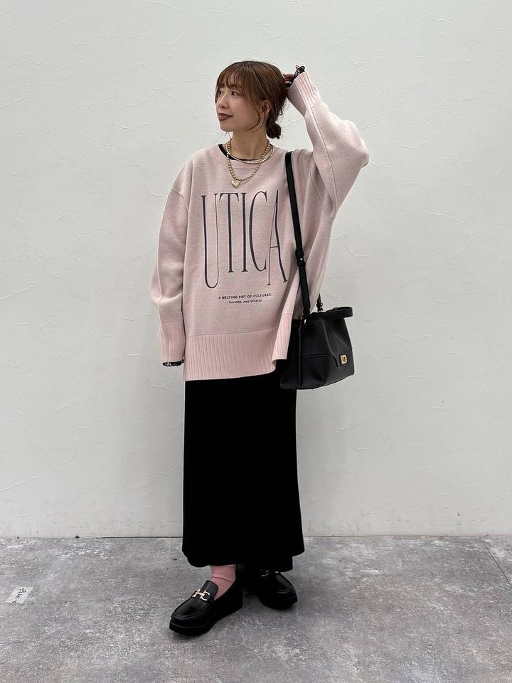 グローバルワークのリバーシブルニットクループルオーバー