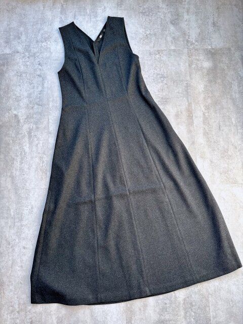 ユニクロブラッシュドジャージーワンピース DARK GRAY