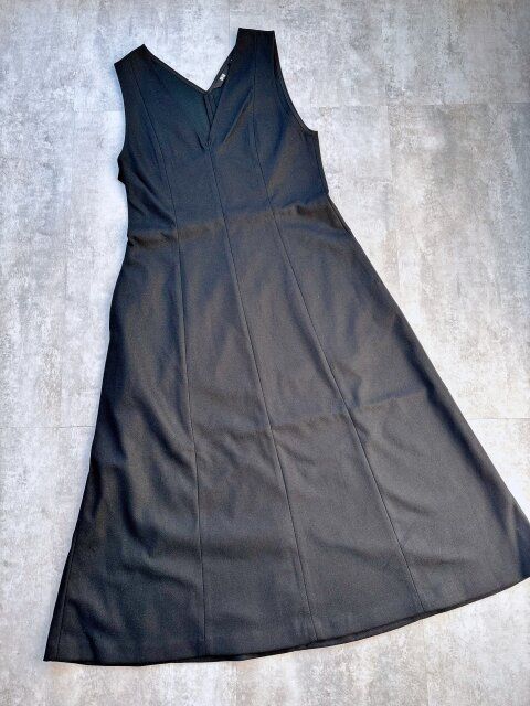 ユニクロブラッシュドジャージーワンピース BLACK