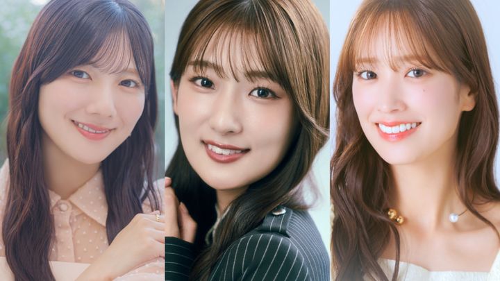 2025年にグループを卒業した（左から）日向坂46・河田陽菜、櫻坂46・井上梨名、日向坂46・佐々木久美 クランクイン！ width=