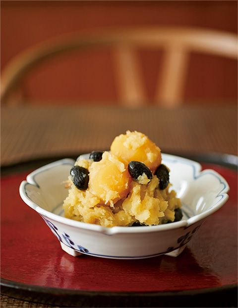 焼き芋で作る「黒豆きんとん」。カジュアルおせちでお正月を迎えよう！の画像1