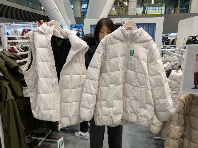 2タイプのデタッチャブルパフィーブルゾン