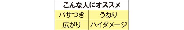 こんな人にオススメ パサつき、うねり、広がり、ハイダメージ
