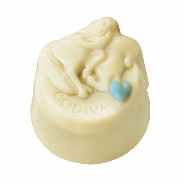 ホワイトチョコレートに淡いブルーのハートが付いていたら大当たり