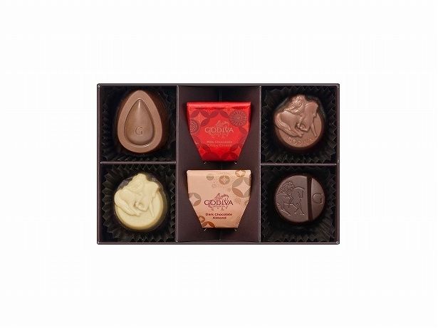 「ゴディバ ニューイヤー コレクション アソートメント 6粒入」