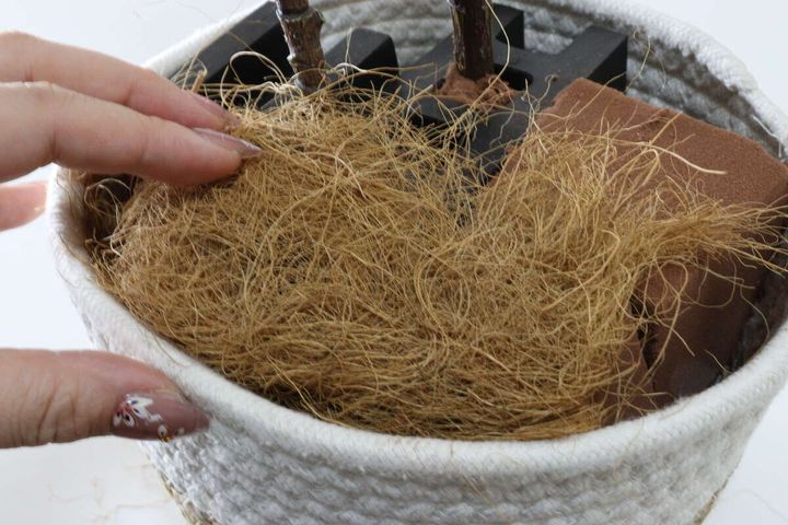 セリア ココナッツファイバー フェイクグリーン