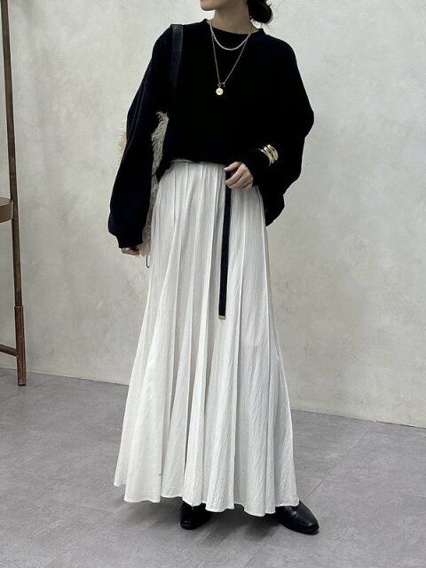 黒スウェットコーデ1