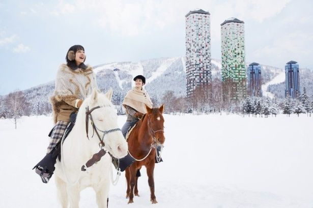 星野リゾート トマム「白銀の乗馬体験」