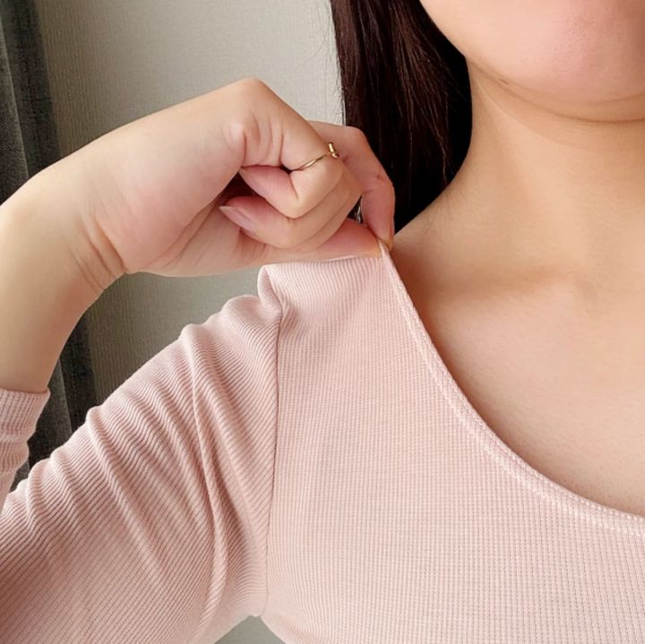 2026冬 マキアエディターお試し 温活 ReFa モイストリブ Uネックショートスリーブインナー