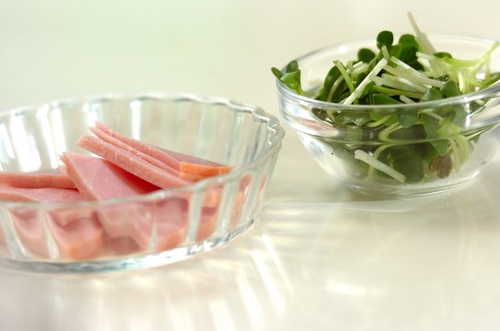 カブとハムのマリネの下準備2