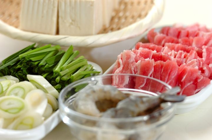 豚バラ鍋の下準備1