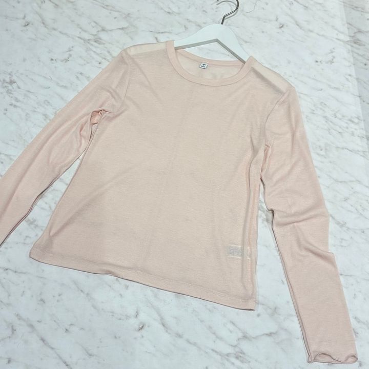 GU ソフトシアークルーネックT(長袖)