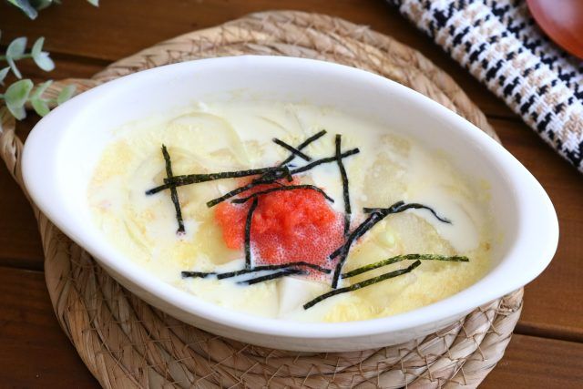 明太子をトッピングする