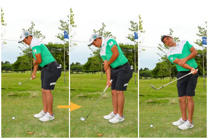 どっちが正しいインパクト？絶対上げたいアプローチは“右ヒジ”がポイント