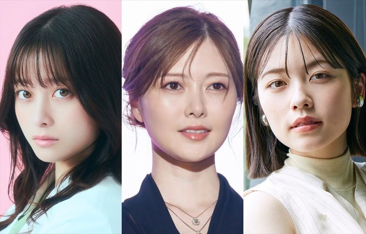 （左から）橋本環奈、白石麻衣、小芝風花 クランクイン！ width=