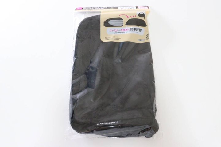 トラベル単層圧縮バッグ（35cm×25cm、BK） パッケージ