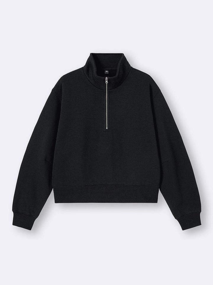 GUのヘビーウェイトスウェットハーフジッププルオーバー