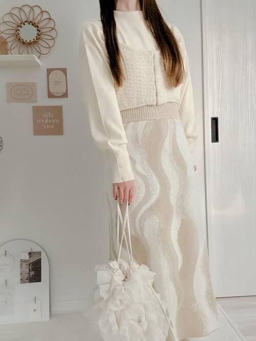 しまむらのアイボリーニット4