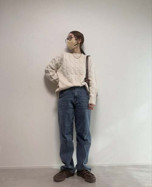 しまむらのアイボリーニット3